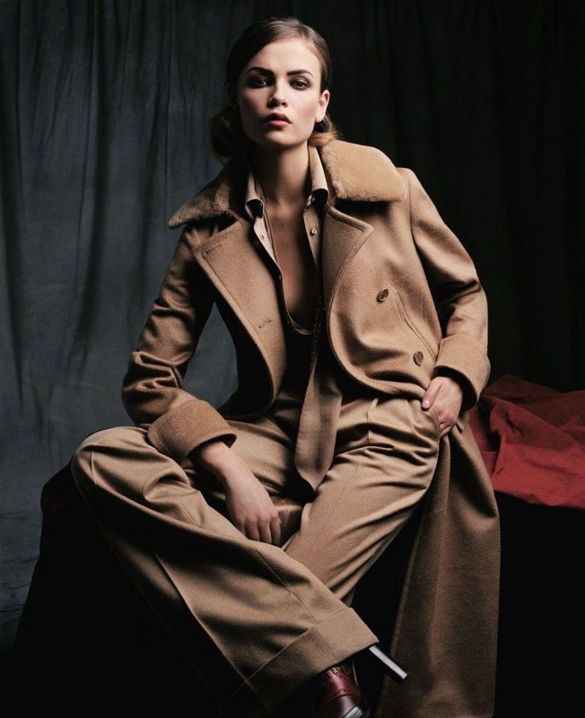Max Mara двубортное пальто