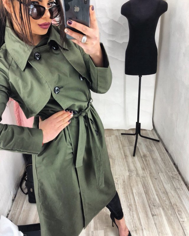 Тренч Green Burberry