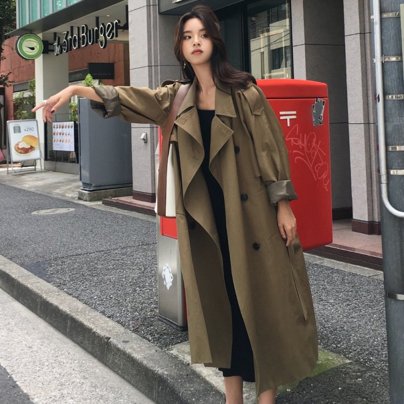 Тренч Burberry оливковый