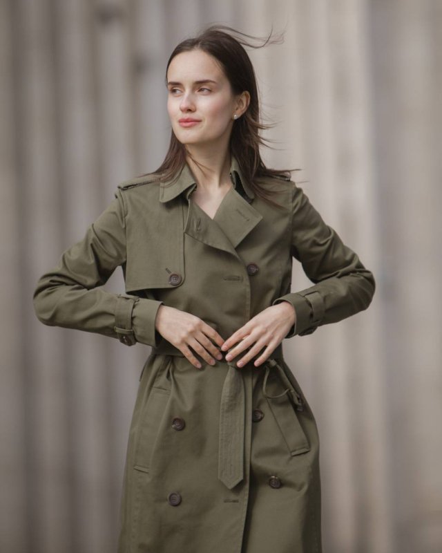 Тренч Zara хаки