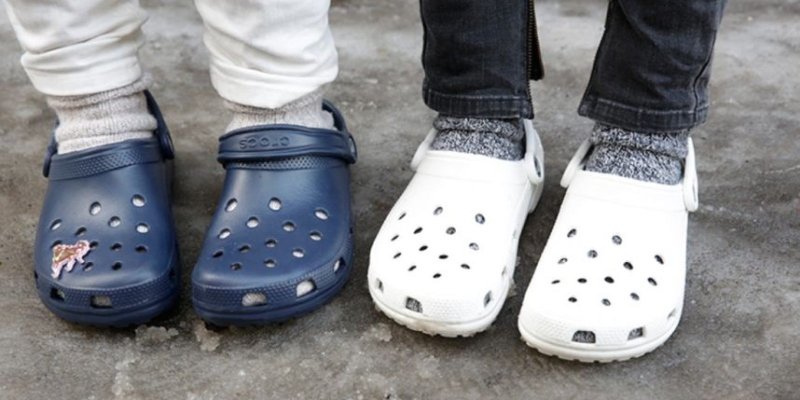 Crocs на ноге