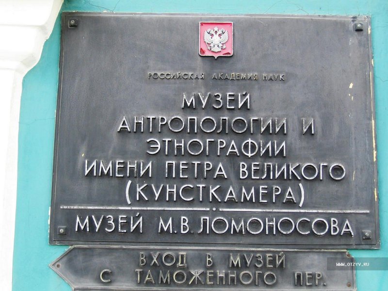 Здание музея вывеска
