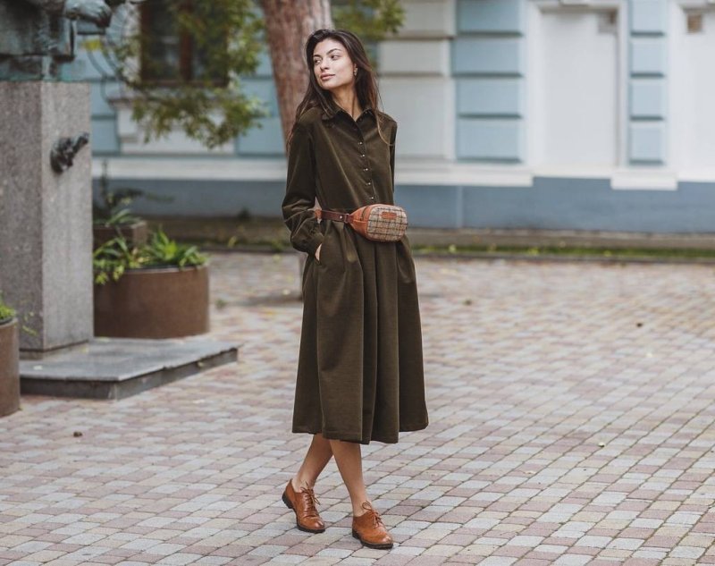 Платье Vero Moda хаки