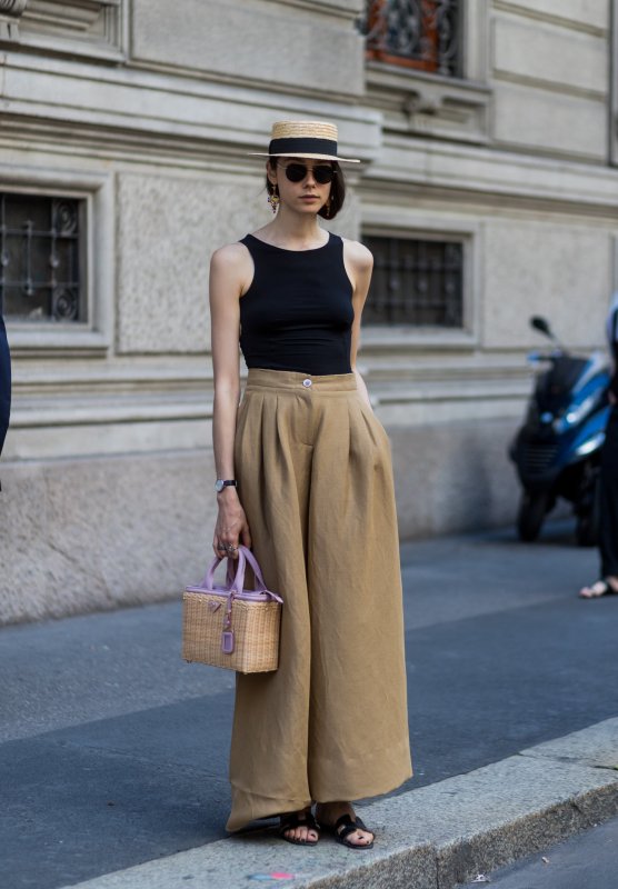 Брюки палаццо Street Style