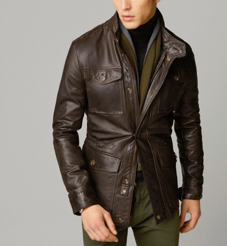 Массимо дутти Nappa Leather field Jacket