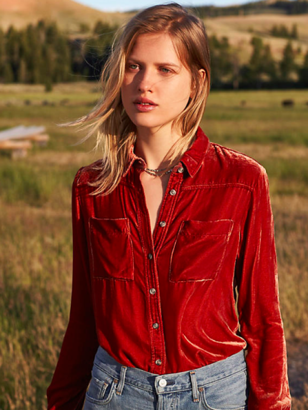 Вельветовая рубашка Zara