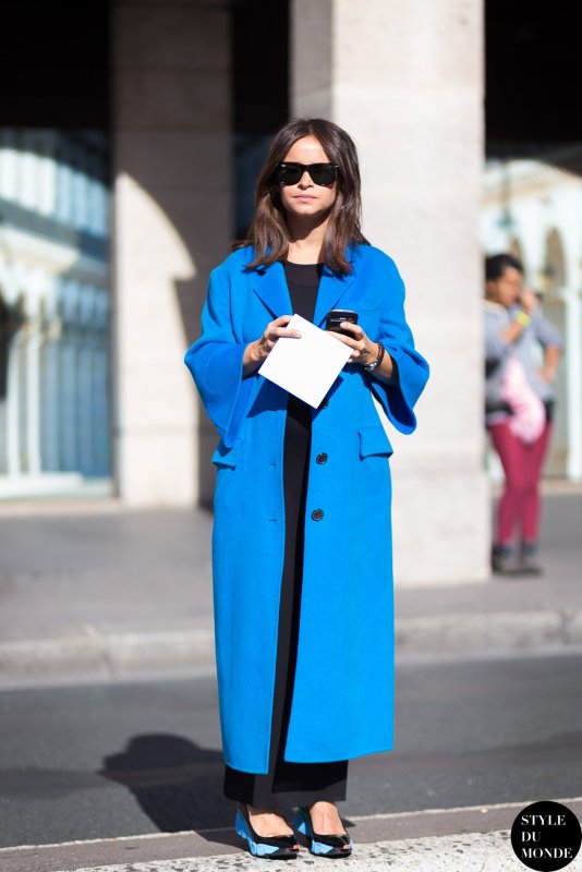 Двубортное пальто Street Style