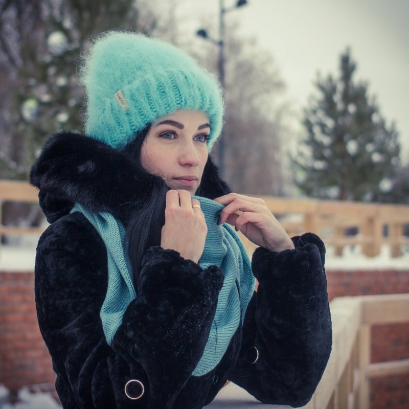 Светлый зимний лук