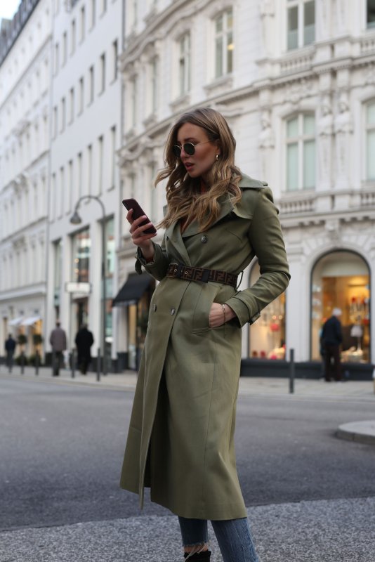 Тренч Sportmax хаки