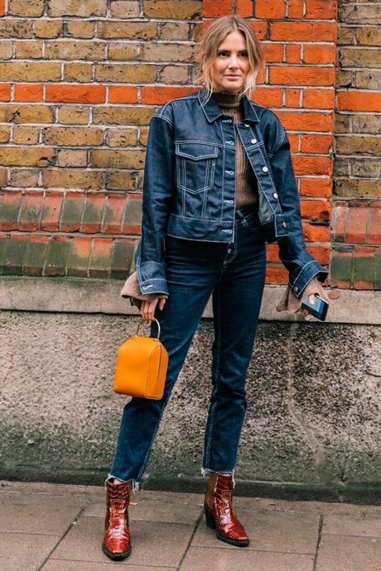 Street Style ковбойские сапоги