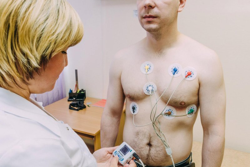 Holter ECG Monitor woman