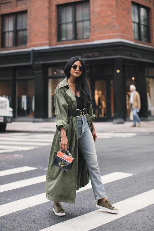 Burberry тренч женский зеленый