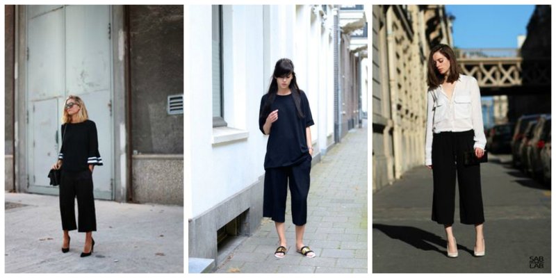 Зеленые кюлоты Zara