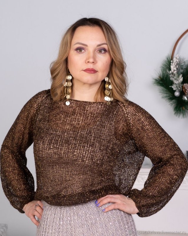 Блузка с люрексом
