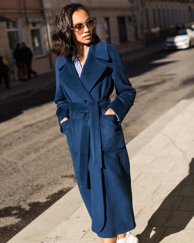 Тренч синий женский Burberry