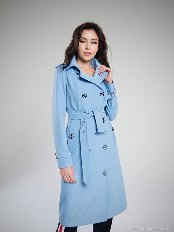 Тренч синий женский Burberry