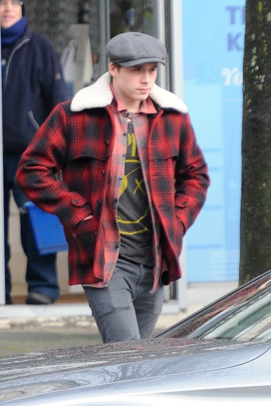 Hooded Sherpa-lined Flannel Shirt Jacket