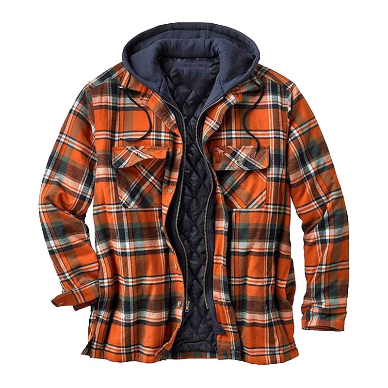 Lumberjacket Hooded Brandit, цвет Red/Black