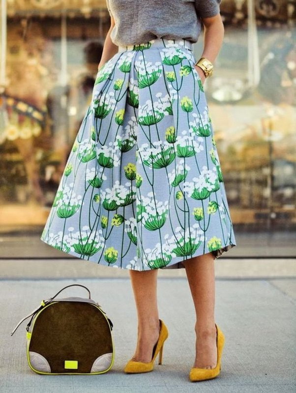 Юбка шифон макси Zara