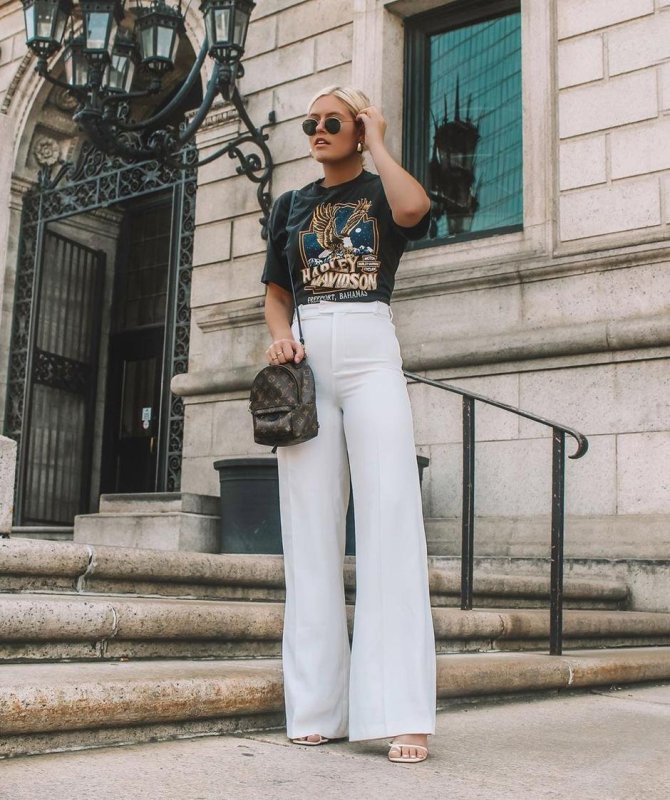Брюки палаццо Street Style
