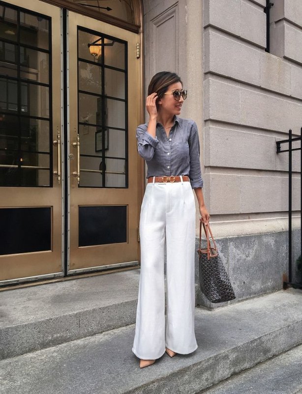 Брюки палаццо фуксия Zara