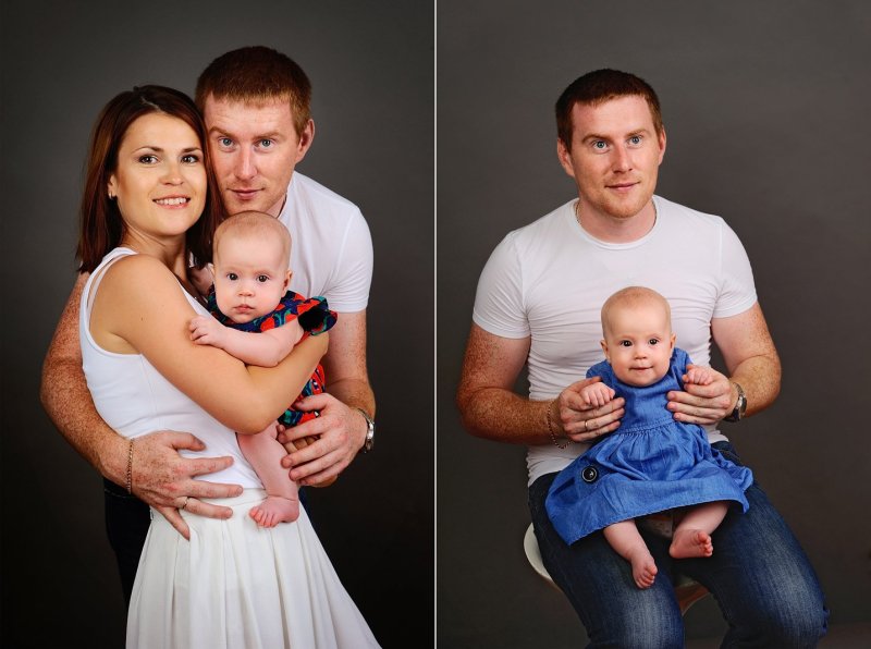 Семейная фотосессия в студии