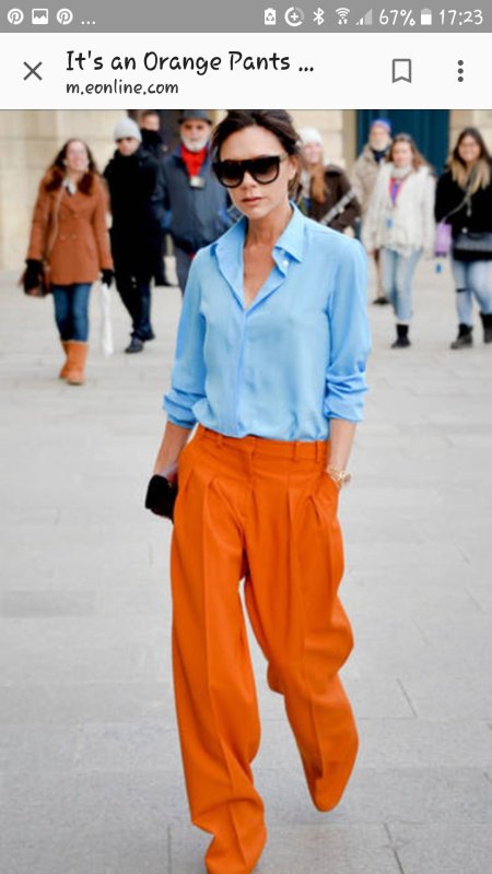 Терракотовые брюки Street Style
