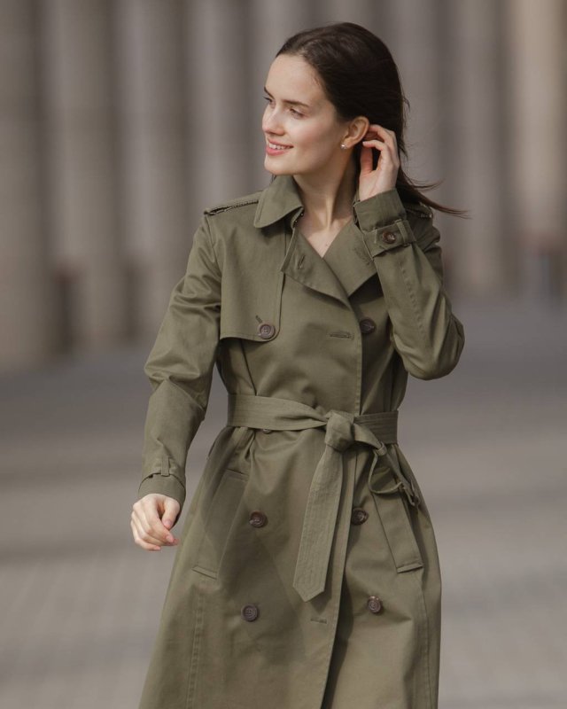 Denim Trench Coat стрит стайл