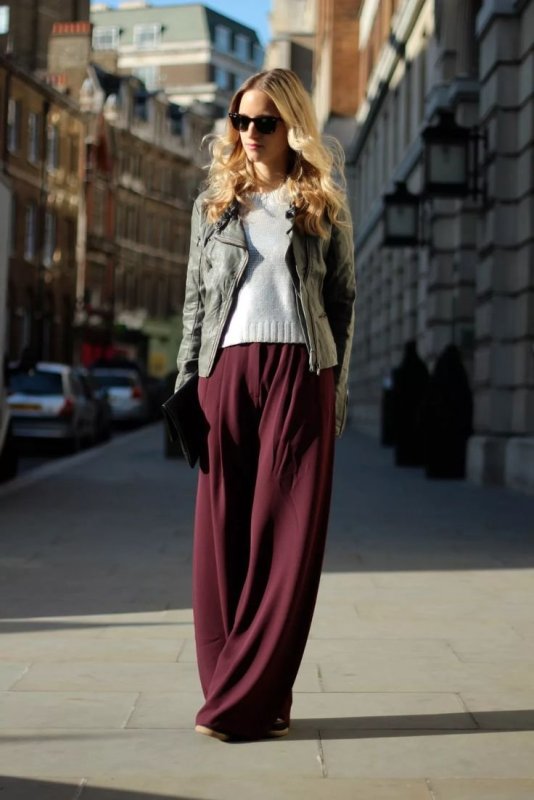 Брюки палаццо Street Style