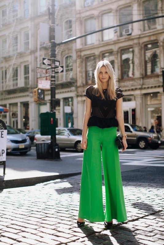 Брюки палаццо Street Style