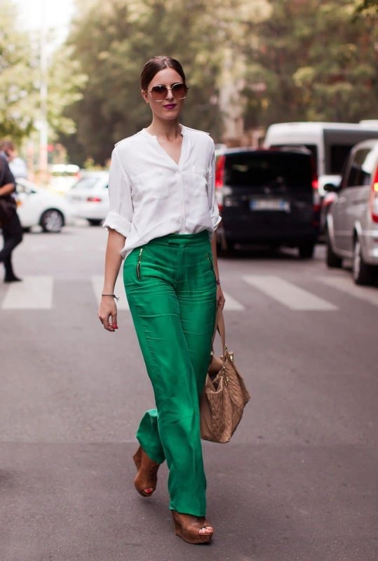 Брюки палаццо outfit