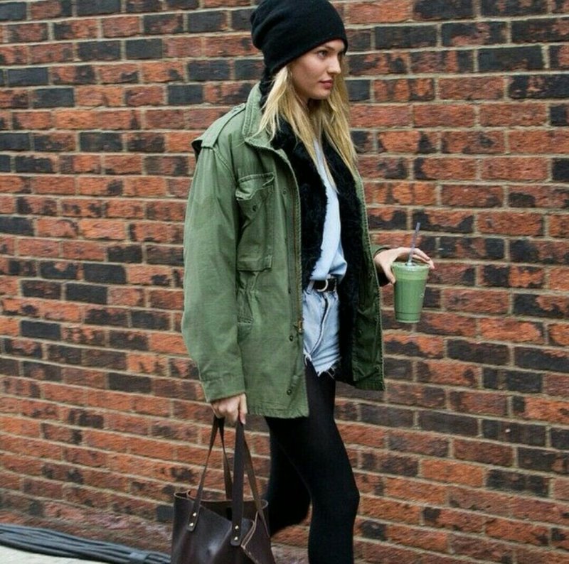 Джинсы хаки outfit