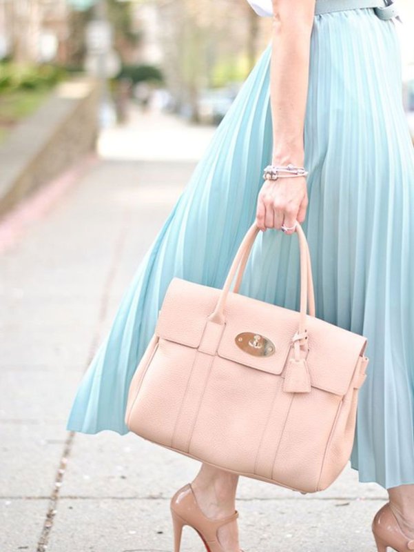 Dior Pink Leather Lady Dior Bag
