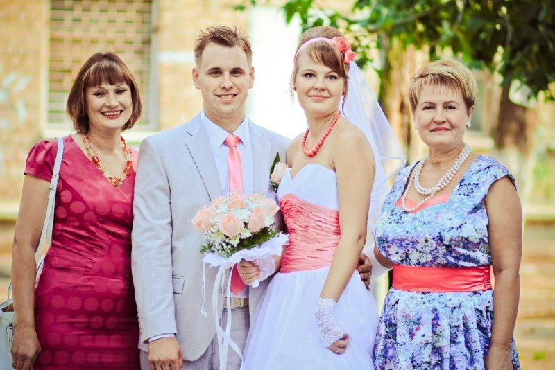 Родители на свадьбе одежда