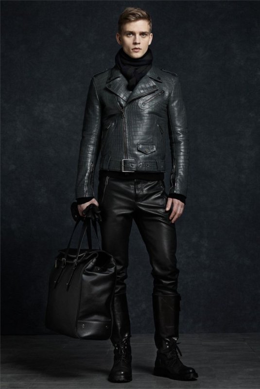 Мужские кожаные штаны massimo Dutti