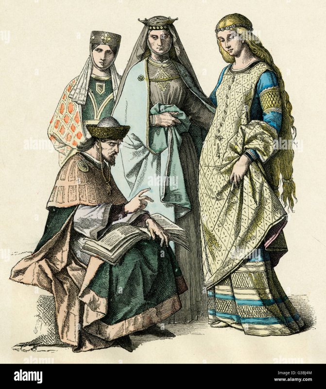 Романский период (IX—XII ВВ.) Костюм