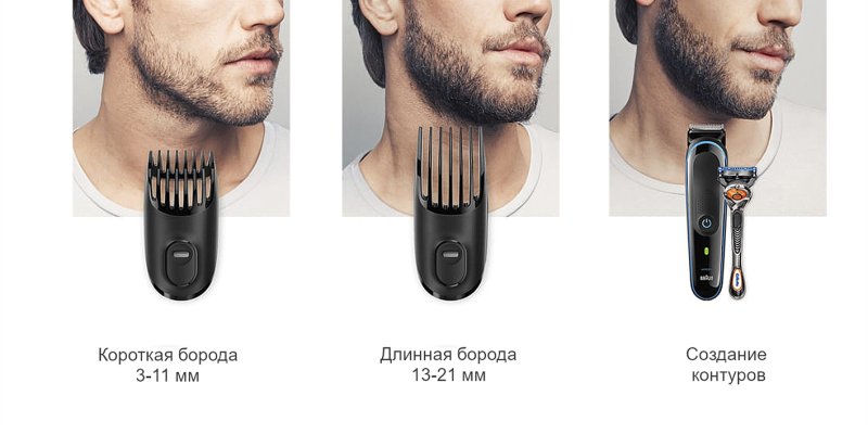 Триммер для бороды и усов бритвы Браун s7 5764