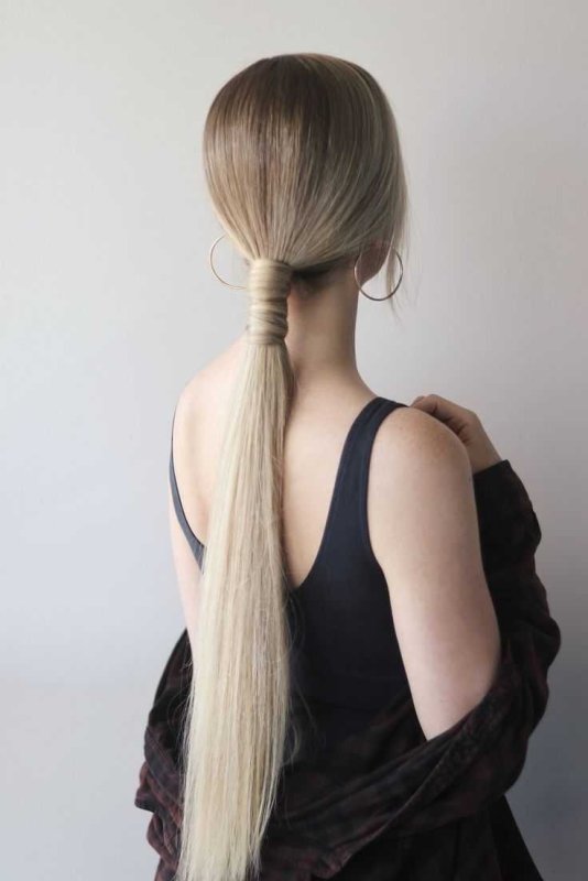Хвост ponytail волосы