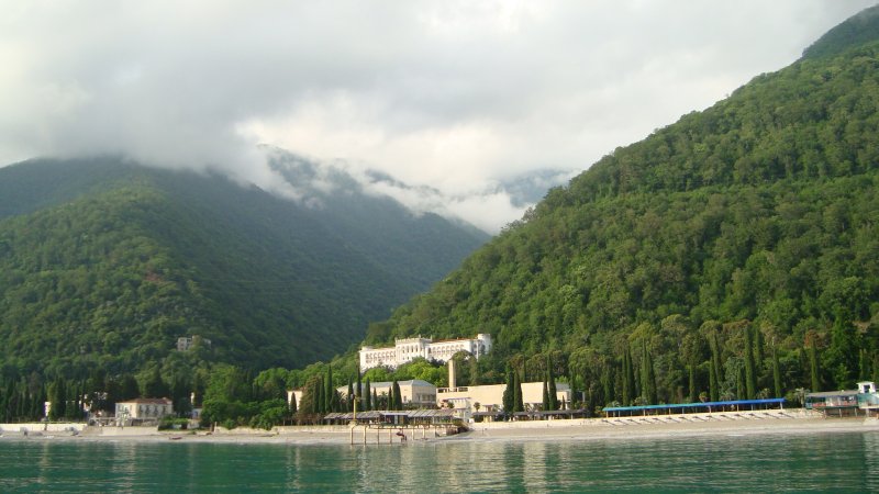 Абхазия Гагры горы море