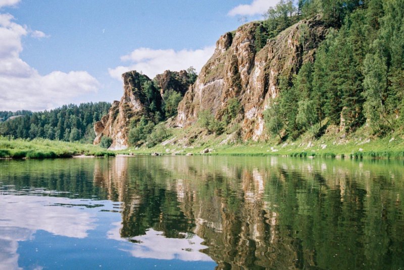Лимоновский гребень на реке Юрюзань